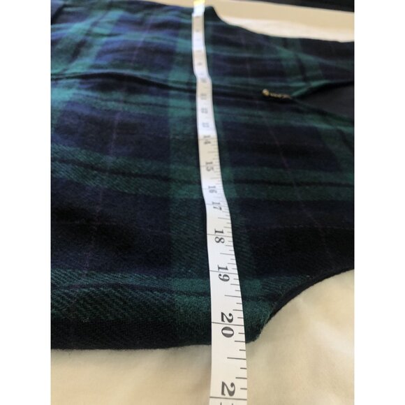 Vintage Plaid Dress Womens 8 Wool Blend Dark Academia Preppy Schoolgirl 90s - Picture 6 of 7